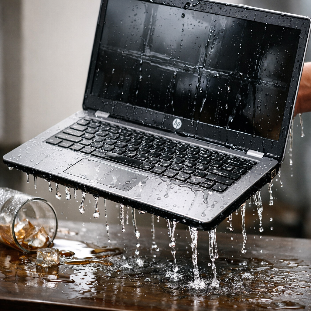 water damage on hp laptop